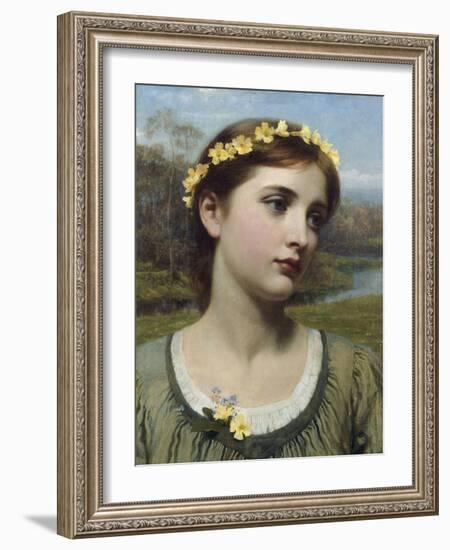 Spring Maiden, 1884-Frank Bernard Dicksee-Framed Giclee Print