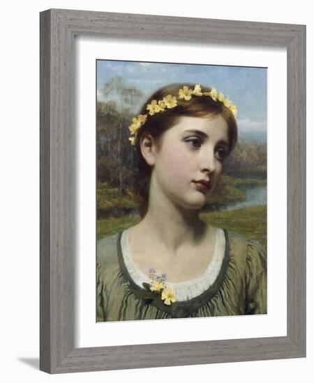 Spring Maiden, 1884-Frank Bernard Dicksee-Framed Giclee Print