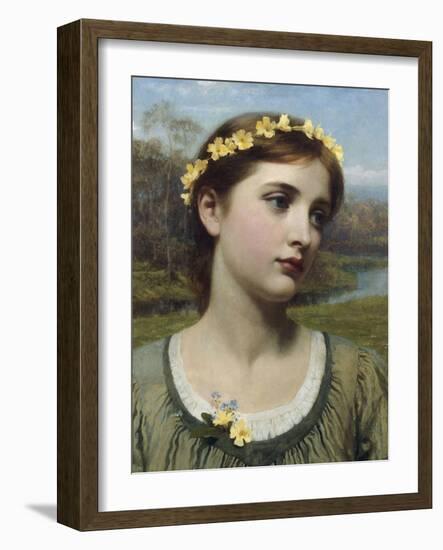 Spring Maiden, 1884-Frank Bernard Dicksee-Framed Giclee Print