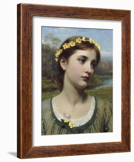 Spring Maiden, 1884-Frank Bernard Dicksee-Framed Giclee Print