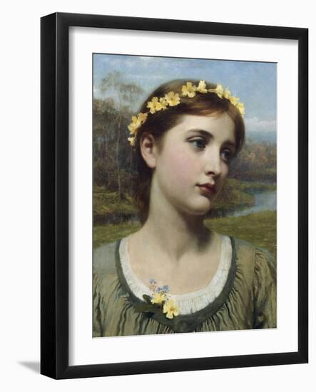 Spring Maiden, 1884-Frank Bernard Dicksee-Framed Giclee Print