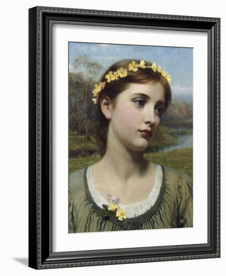 Spring Maiden, 1884-Frank Bernard Dicksee-Framed Giclee Print
