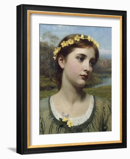 Spring Maiden, 1884-Frank Bernard Dicksee-Framed Giclee Print