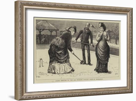 Spring Meeting of the All England Croquet Club at Wimbledon-Edward Frederick Brewtnall-Framed Giclee Print