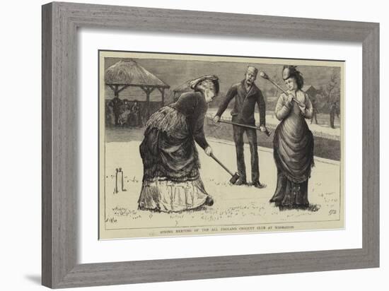 Spring Meeting of the All England Croquet Club at Wimbledon-Edward Frederick Brewtnall-Framed Giclee Print