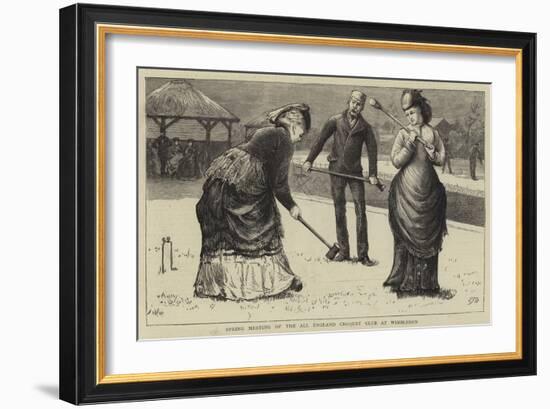 Spring Meeting of the All England Croquet Club at Wimbledon-Edward Frederick Brewtnall-Framed Giclee Print