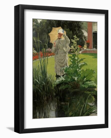 Spring Morning, C.1875 (Oil on Canvas)-James Jacques Joseph Tissot-Framed Giclee Print