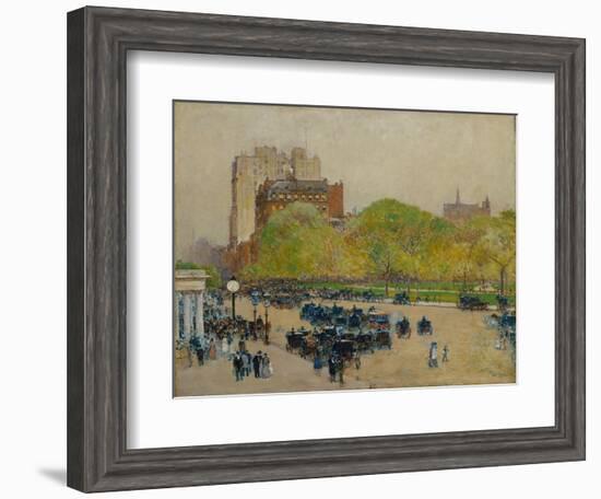 Spring Morning in the Heart of the City, 1890-Childe Hassam-Framed Giclee Print