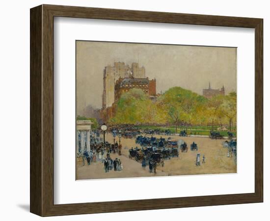 Spring Morning in the Heart of the City, 1890-Childe Hassam-Framed Giclee Print