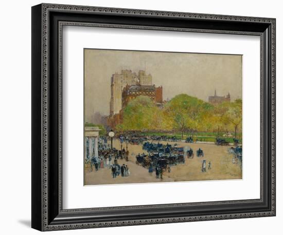 Spring Morning in the Heart of the City, 1890-Childe Hassam-Framed Giclee Print