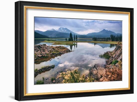 Spring Morning Light at Sparks Lake, Bend Oregon-Vincent James-Framed Photographic Print