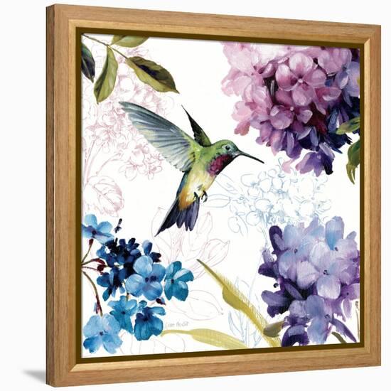 Spring Nectar Square II-Lisa Audit-Framed Stretched Canvas