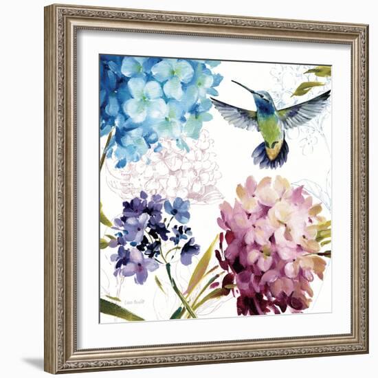 Spring Nectar Square III-Lisa Audit-Framed Art Print