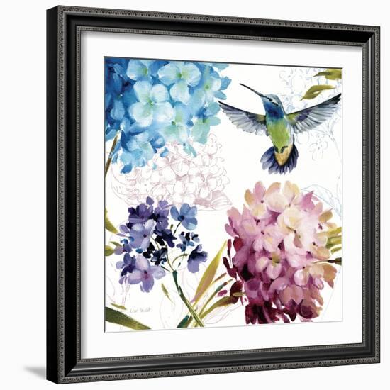 Spring Nectar Square III-Lisa Audit-Framed Art Print