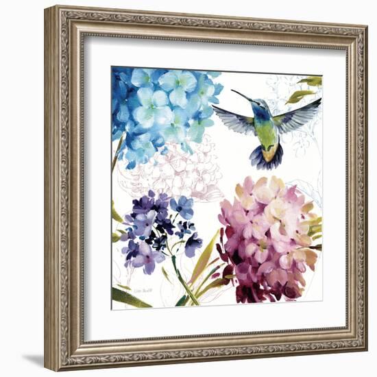 Spring Nectar Square III-Lisa Audit-Framed Art Print