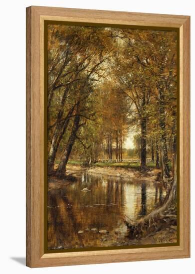 Spring on the River-Thomas Worthington Whittredge-Framed Premier Image Canvas