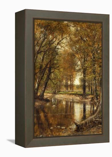 Spring on the River-Thomas Worthington Whittredge-Framed Premier Image Canvas