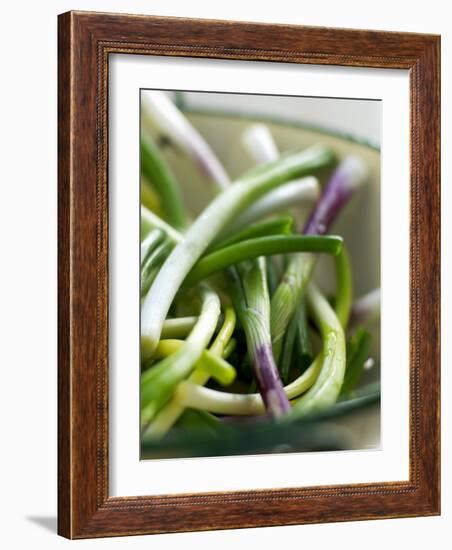 Spring Onions in a Dish-Neil Corder-Framed Photographic Print