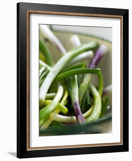 Spring Onions in a Dish-Neil Corder-Framed Photographic Print