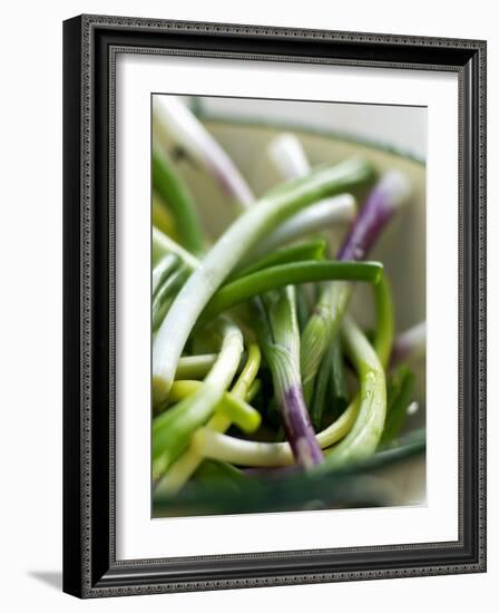 Spring Onions in a Dish-Neil Corder-Framed Photographic Print