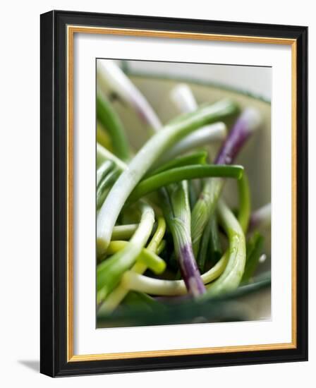 Spring Onions in a Dish-Neil Corder-Framed Photographic Print