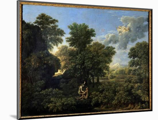 Spring or Earth Paradise, 17Th Century (Oil on Canvas)-Nicolas Poussin-Mounted Giclee Print