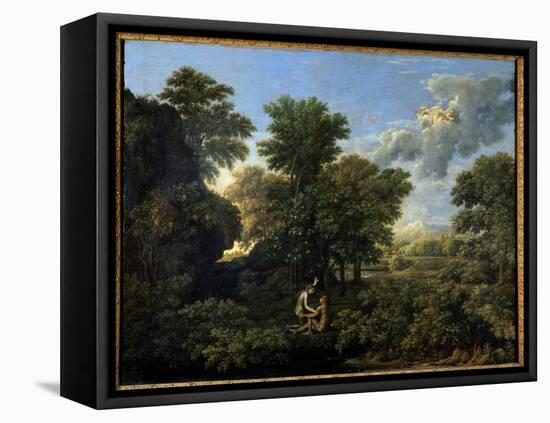 Spring or Earth Paradise, 17Th Century (Oil on Canvas)-Nicolas Poussin-Framed Premier Image Canvas