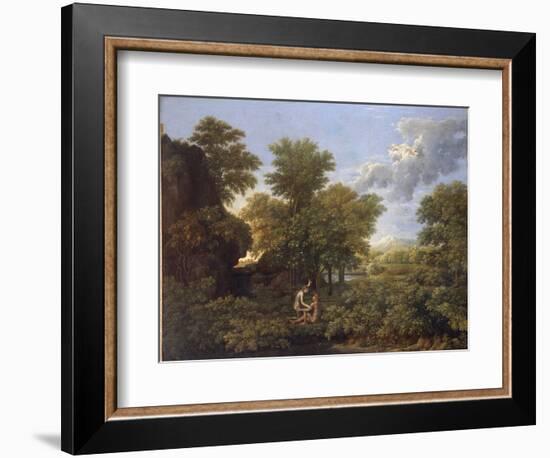 Spring or Earth Paradise - Oil on Canvas, 1660-1664-Nicolas Poussin-Framed Giclee Print