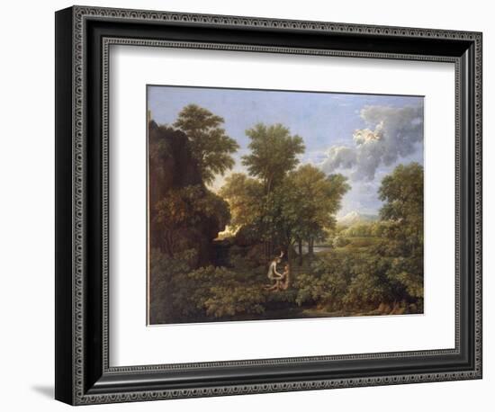 Spring or Earth Paradise - Oil on Canvas, 1660-1664-Nicolas Poussin-Framed Giclee Print