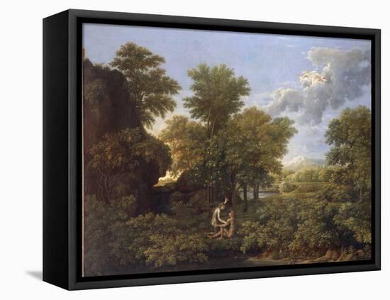 Spring or Earth Paradise - Oil on Canvas, 1660-1664-Nicolas Poussin-Framed Premier Image Canvas