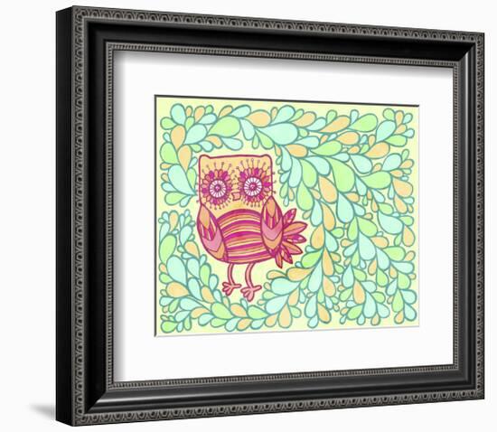 Spring Owl-My Zoetrope-Framed Art Print