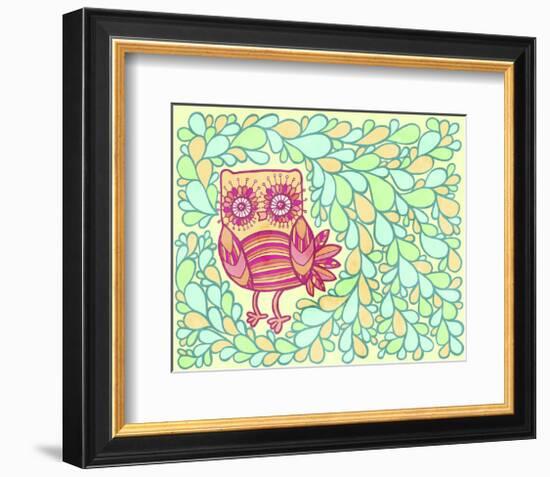 Spring Owl-My Zoetrope-Framed Art Print