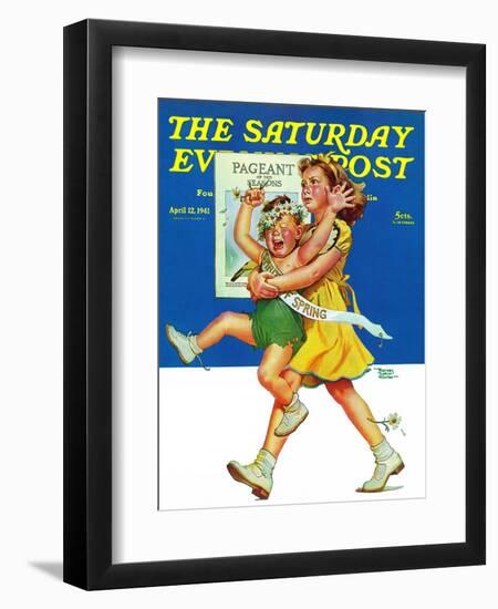 "Spring Pageant," Saturday Evening Post Cover, April 12, 1941-Frances Tipton Hunter-Framed Giclee Print