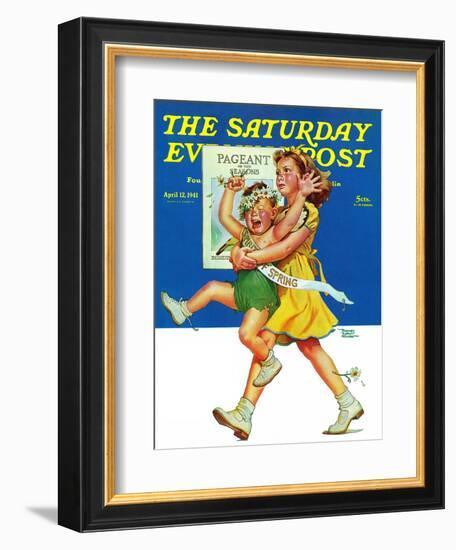 "Spring Pageant," Saturday Evening Post Cover, April 12, 1941-Frances Tipton Hunter-Framed Giclee Print