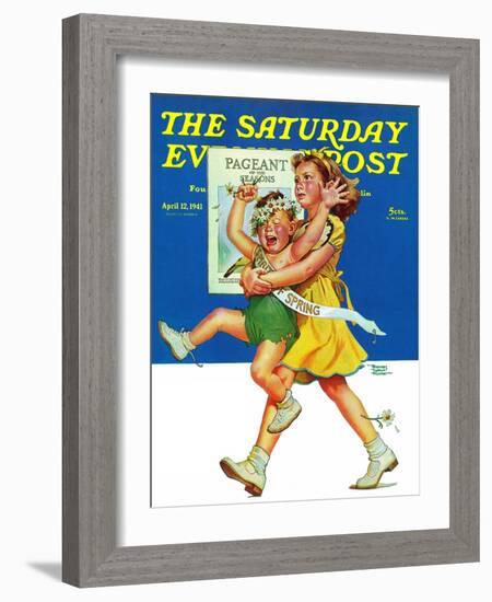 "Spring Pageant," Saturday Evening Post Cover, April 12, 1941-Frances Tipton Hunter-Framed Giclee Print