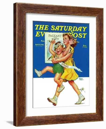 "Spring Pageant," Saturday Evening Post Cover, April 12, 1941-Frances Tipton Hunter-Framed Giclee Print