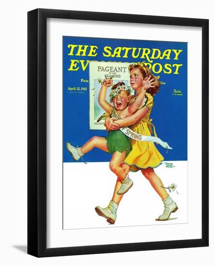 "Spring Pageant," Saturday Evening Post Cover, April 12, 1941-Frances Tipton Hunter-Framed Giclee Print