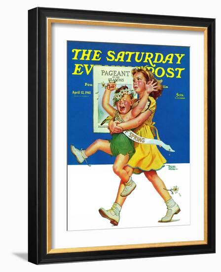 "Spring Pageant," Saturday Evening Post Cover, April 12, 1941-Frances Tipton Hunter-Framed Giclee Print