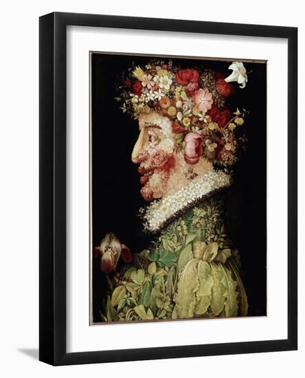 Spring Painting by Giuseppe Arcimboldo (1527-1593). 1589. Madrid. Real Academy of Bellas Artes De S-Giuseppe Arcimboldo-Framed Giclee Print