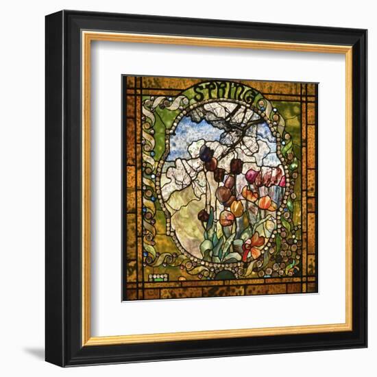 Spring panel from the Four Seasons-Louis Comfort Tiffany-Framed Giclee Print