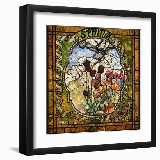 Spring panel from the Four Seasons-Louis Comfort Tiffany-Framed Giclee Print