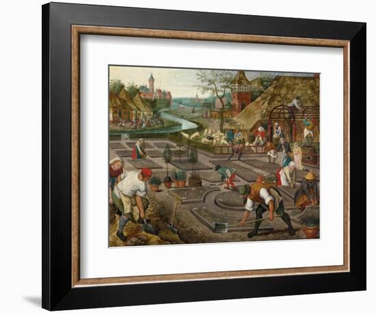 Spring Par Brueghel, Pieter, the Younger (1564-1638). Oil on Wood, Size : 41,9X57,2, C. 1625-1630,-Pieter the Younger Brueghel-Framed Giclee Print