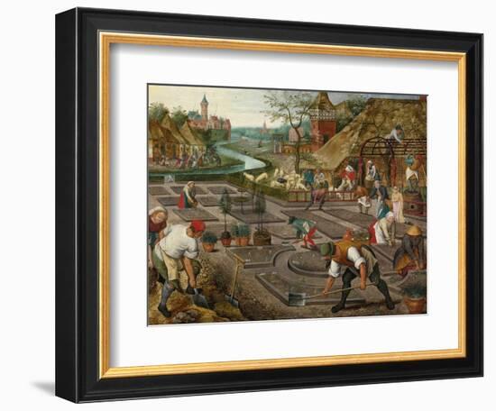 Spring Par Brueghel, Pieter, the Younger (1564-1638). Oil on Wood, Size : 41,9X57,2, C. 1625-1630,-Pieter the Younger Brueghel-Framed Giclee Print