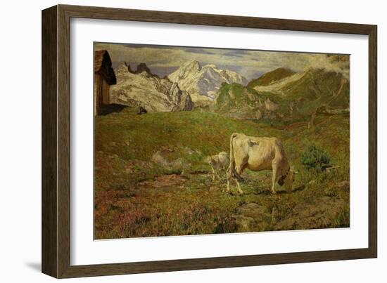 Spring Pastures-Giovanni Segantini-Framed Giclee Print