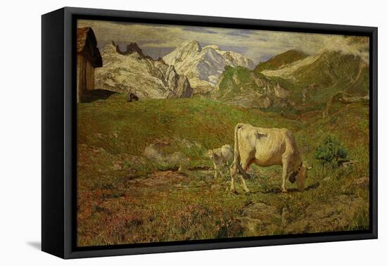 Spring Pastures-Giovanni Segantini-Framed Premier Image Canvas