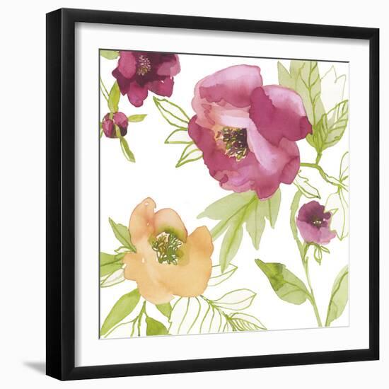 Spring Peony-Sandra Jacobs-Framed Giclee Print