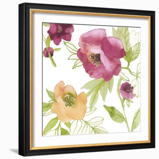 Spring Peony-Sandra Jacobs-Framed Giclee Print