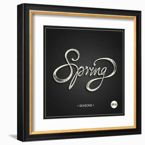 Spring - Phrase-ONiONAstudio-Framed Art Print