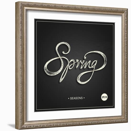 Spring - Phrase-ONiONAstudio-Framed Art Print