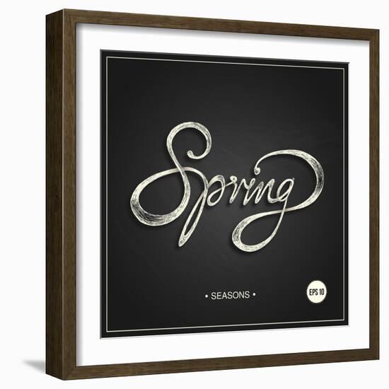 Spring - Phrase-ONiONAstudio-Framed Art Print